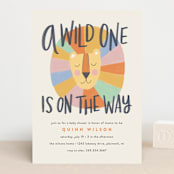 "Wild One" - Baby Shower Invitations in Circus by Pixel and Hank - Front