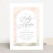 "Abstracted Arch" - Baby Shower Invitations in Spring by Carolyn MacLaren - Front