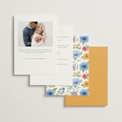 "Tea Party" - Bridal Shower Invitations in Chamomile by Paper Sun Studio - Back of Card Options