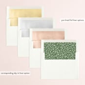 "floral letters" - Bridal Shower Invitations in Garden by Alethea and Ruth - Envelope Liner Options