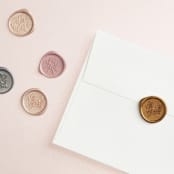 "floral letters" - Bridal Shower Invitations in Garden by Alethea and Ruth - Wax Seals