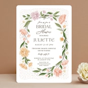"Flower Shower Surround" - Bridal Shower Invitations in Petal by Paper Sun Studio - Front