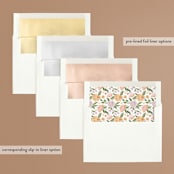 "Flower Shower Surround" - Bridal Shower Invitations in Petal by Paper Sun Studio - Envelope Liner Options