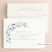 "In The Full Bloom" - Bridal Shower Invitations in Bluebell by Petra Kern - FREE Recipient Addressing