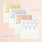 "In The Full Bloom" - Bridal Shower Invitations in Bluebell by Petra Kern - Envelope Liner Options
