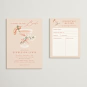 "pamplemousse" - Bridal Shower Invitations in Agrume by Jamie Alexander - Matching Enclosure Card