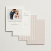 "Felicity" - Bridal Shower Invitations in Carnation by Everett Paper Goods - Back of Card Options