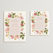 "Felicity" - Bridal Shower Invitations in Carnation by Everett Paper Goods - Matching Enclosure Card