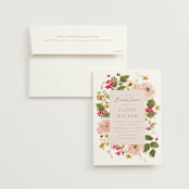"Felicity" - Bridal Shower Invitations in Carnation by Everett Paper Goods - Invitation with Envelope