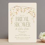 "Boho Branch" - Bridal Shower Invitations in Cream by Robert and Stella - Front