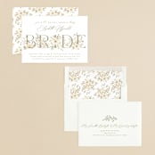 "floral bride" - Bridal Shower Invitations in Elegant Spring by Phrosné Barwood - Assembled