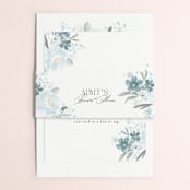 "Something Blue" - Bridal Shower Invitations in Bluebelle by Itsy Belle Studio - Matching Bellyband