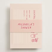 "atherina" - Bridal Shower Invitations in Creme by chocomocacino - Assembled with Belly Band