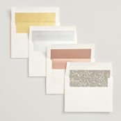 "minimal" - Bridal Shower Invitations in Coconut by Joanna Griffin - Envelope Liner Options