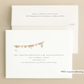 "Scallops" - Bridal Shower Invitations in Blush by Robert and Stella - FREE Recipient Addressing