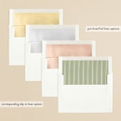 "Scallops" - Bridal Shower Invitations in Blush by Robert and Stella - Envelope Liner Options
