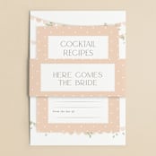 "Scallops" - Bridal Shower Invitations in Blush by Robert and Stella - Matching Bellyband