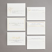 "Traditions" - Bridal Shower Invitations in Obsidian by Carolyn MacLaren - Foil Envelopes Available