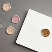 "Traditions" - Bridal Shower Invitations in Obsidian by Carolyn MacLaren - Wax Seals