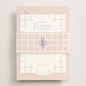 "Bridal Boots" - Bridal Shower Invitations in Peony by Baumbirdy - Assembled with Belly Band