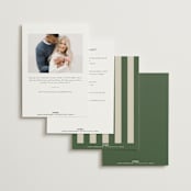 "Vintage Pickle" - Bridal Shower Invitations in Avocado by Vera Lim - Back of Card Options