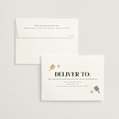 "Vintage Pickle" - Bridal Shower Invitations in Avocado by Vera Lim - FREE Recipient Addressing