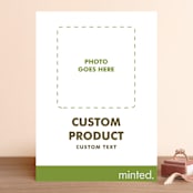 "Portrait" - Bridal Shower Invitations in Charcoal by Minted - Front