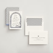 "Blue Chianti" - Bridal Shower Invitations in Powder Blue by Becky Nimoy - Assembled