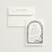 "Blue Chianti" - Bridal Shower Invitations in Powder Blue by Becky Nimoy - Invitation with Envelope