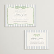"Celina" - Bridal Shower Invitations in Mint by Pati Cascino - Matching Enclosure Card