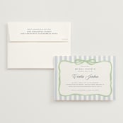 "Celina" - Bridal Shower Invitations in Mint by Pati Cascino - Invitation with Envelope