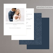 "Bubbles and Brews" - Bridal Shower Invitations in Midnight by Corinne Malesic - Back of Card Options