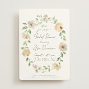 "Elise" - Bridal Shower Invitations in Greenery by Petra Kern - Front