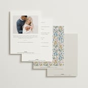 "paonne" - Bridal Shower Invitations in Peacock by Vera Lim - Back of Card Options