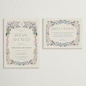 "paonne" - Bridal Shower Invitations in Peacock by Vera Lim - Matching Enclosure Card