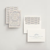 "Yay" - Bridal Shower Invitations in Jeans by Petra Kern - Assembled