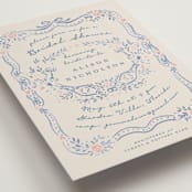 "Yay" - Bridal Shower Invitations in Jeans by Petra Kern - Detail