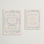 "Yay" - Bridal Shower Invitations in Jeans by Petra Kern - Matching Enclosure Card