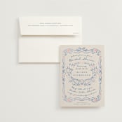 "Yay" - Bridal Shower Invitations in Jeans by Petra Kern - Invitation with Envelope