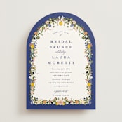 "Amore Floral" - Bridal Shower Invitations in Cerulean by Susan Moyal - Front