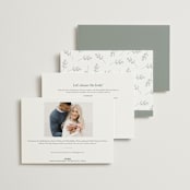 "Botanical" - Bridal Shower Invitations in Garden by Kelly Schmidt - Back of Card Options