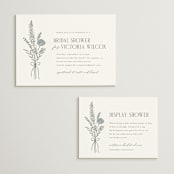 "Botanical" - Bridal Shower Invitations in Garden by Kelly Schmidt - Matching Enclosure Card