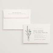 "Botanical" - Bridal Shower Invitations in Garden by Kelly Schmidt - Invitation with Envelope