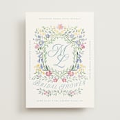 "wildflowers crest" - Bridal Shower Invitations in Flower Braid by Petra Kern - Front