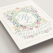 "wildflowers crest" - Bridal Shower Invitations in Flower Braid by Petra Kern - Detail