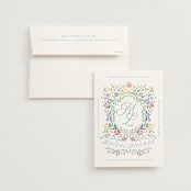 "wildflowers crest" - Bridal Shower Invitations in Flower Braid by Petra Kern - Invitation with Envelope
