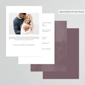"Pretty" - Bridal Shower Invitations in Peach by Lori Wemple - Back of Card Options