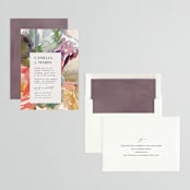 "Pretty" - Bridal Shower Invitations in Peach by Lori Wemple - Assembled