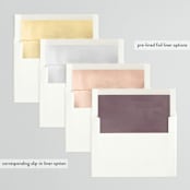 "Pretty" - Bridal Shower Invitations in Peach by Lori Wemple - Envelope Liner Options