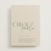 "Layered" - Bridal Shower Invitations in Natural by Kelly Schmidt - Front